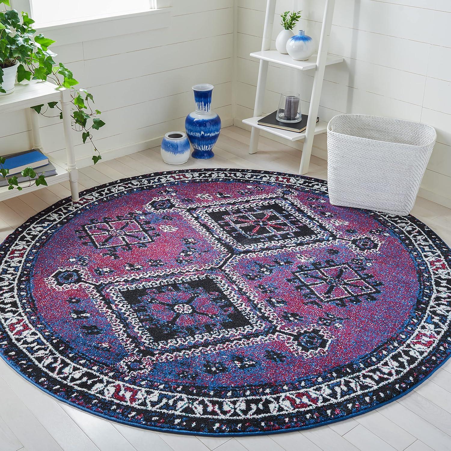image:imageSAFAVIEH Area Rug 8x10 Vintage Hamadan Collection Large Orange amp Red Oriental Traditional Persian Design NonShedding amp Easy Cleaning Ideal for Living Room Bedroom Dining Space VTH293PPurpleBlack