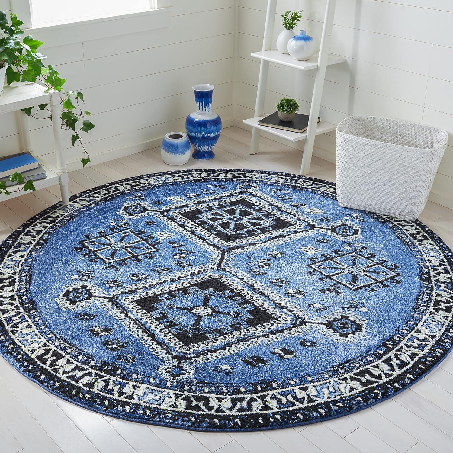 image:imageSAFAVIEH Area Rug 8x10 Vintage Hamadan Collection Large Orange amp Red Oriental Traditional Persian Design NonShedding amp Easy Cleaning Ideal for Living Room Bedroom Dining Space VTH293PBlueBlack