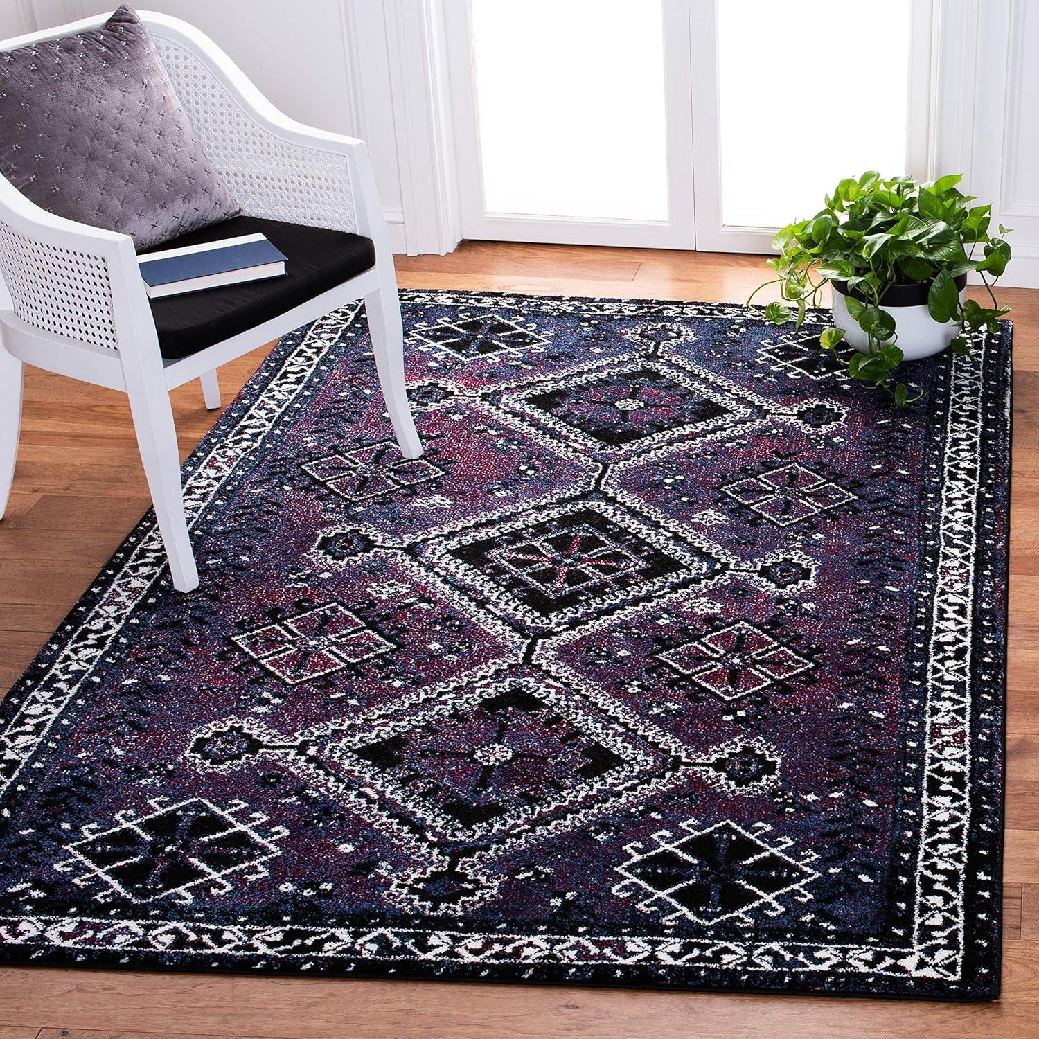 image:imageSAFAVIEH Area Rug 8x10 Vintage Hamadan Collection Large Orange amp Red Oriental Traditional Persian Design NonShedding amp Easy Cleaning Ideal for Living Room Bedroom Dining Space VTH293PPurpleBlack