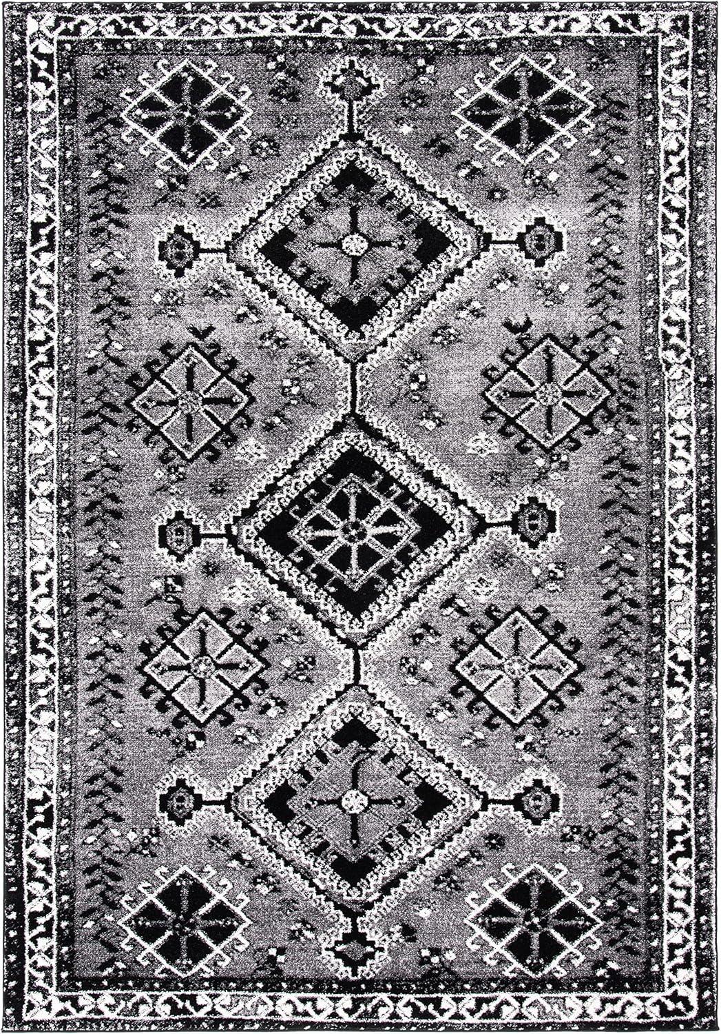 image:imageSAFAVIEH Area Rug 8x10 Vintage Hamadan Collection Large Orange amp Red Oriental Traditional Persian Design NonShedding amp Easy Cleaning Ideal for Living Room Bedroom Dining Space VTH293PGreyBlack