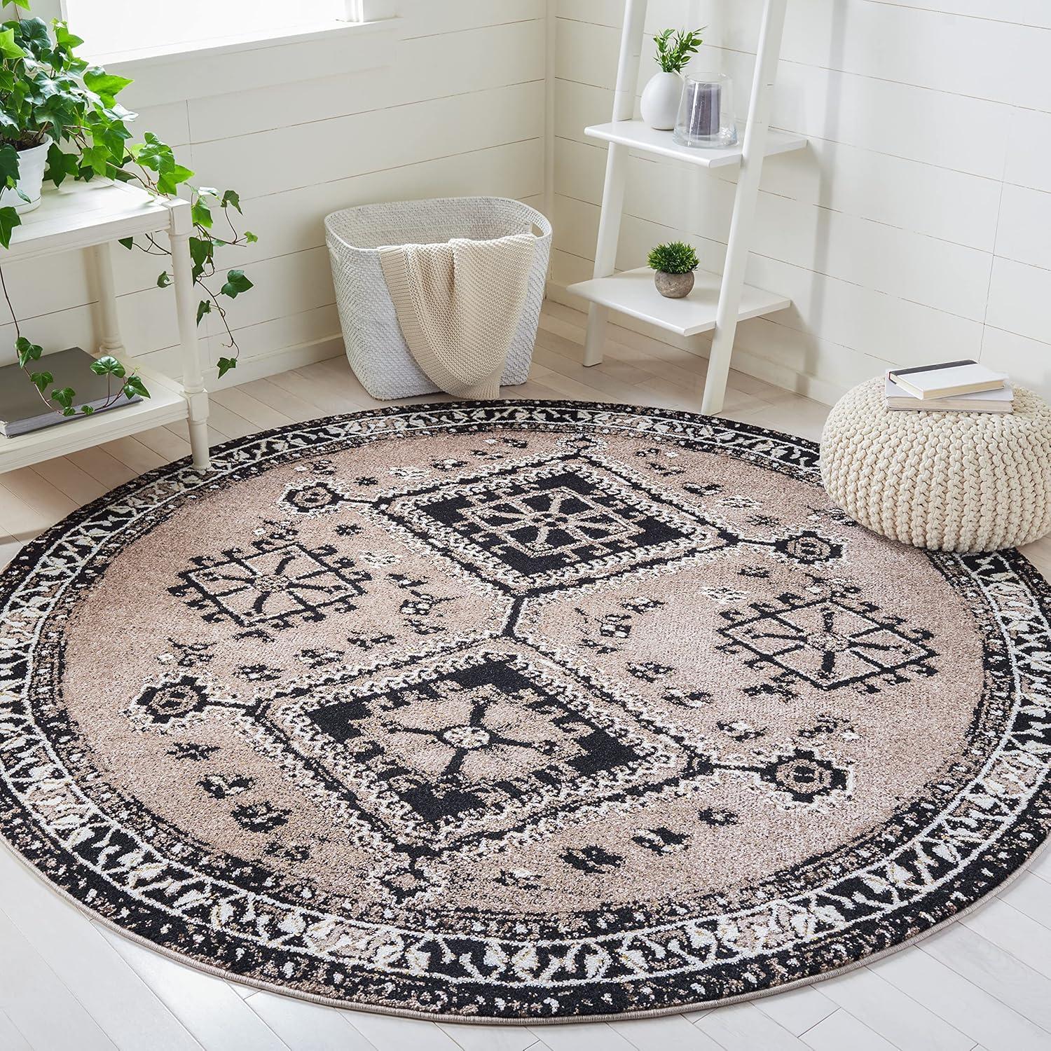 image:imageSAFAVIEH Area Rug 8x10 Vintage Hamadan Collection Large Orange amp Red Oriental Traditional Persian Design NonShedding amp Easy Cleaning Ideal for Living Room Bedroom Dining Space VTH293PBrownBlack