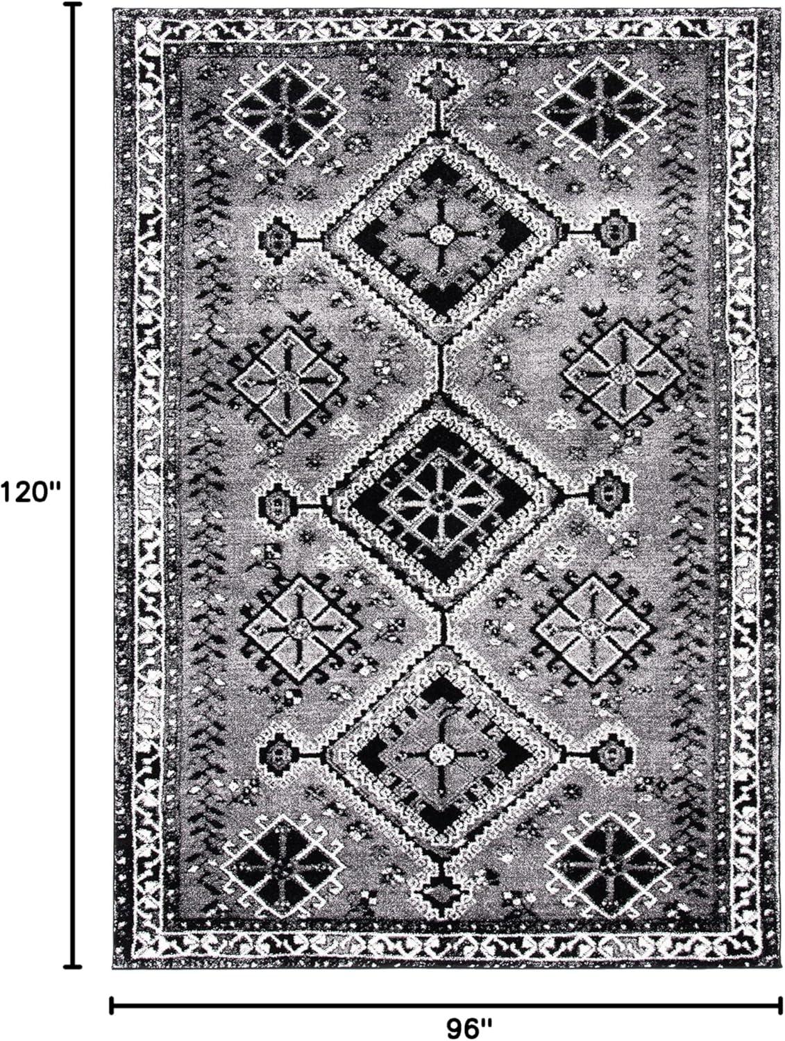 image:imageSAFAVIEH Area Rug 8x10 Vintage Hamadan Collection Large Orange amp Red Oriental Traditional Persian Design NonShedding amp Easy Cleaning Ideal for Living Room Bedroom Dining Space VTH293PGreyBlack