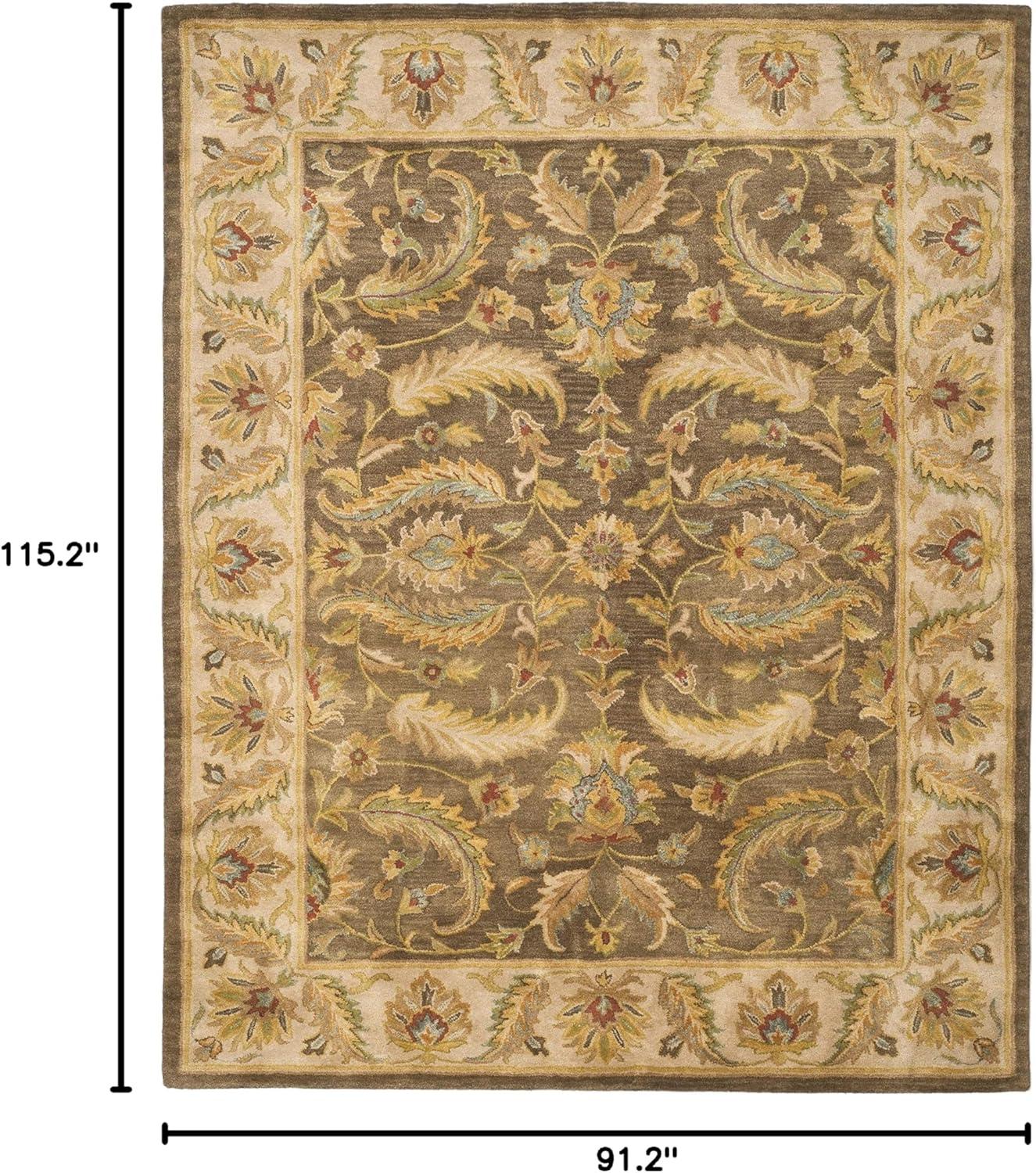 image:imageSAFAVIEH Heritage Collection Area Rug 5 x 8 Green amp Beige Handmade Traditional Oriental Wool Ideal for High Traffic Areas in Living Room Bedroom HG964AGreenBeige