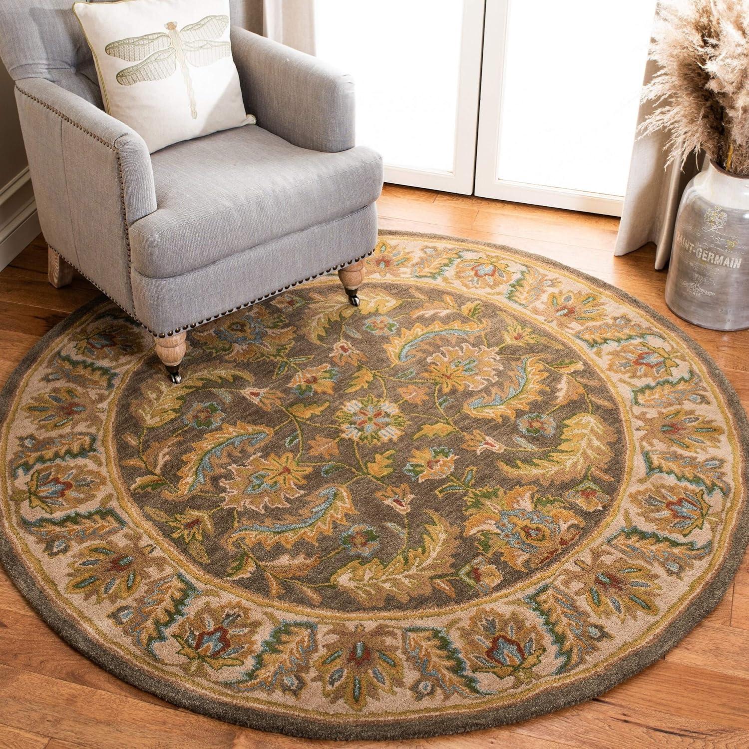 image:imageSAFAVIEH Heritage Collection Area Rug 5 x 8 Green amp Beige Handmade Traditional Oriental Wool Ideal for High Traffic Areas in Living Room Bedroom HG964AGreenBeige