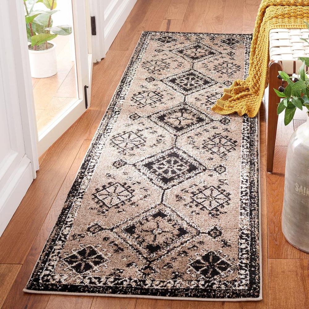 image:imageSAFAVIEH Area Rug 8x10 Vintage Hamadan Collection Large Orange amp Red Oriental Traditional Persian Design NonShedding amp Easy Cleaning Ideal for Living Room Bedroom Dining Space VTH293PBrownBlack