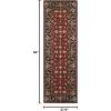 SAFAVIEH Area Rug 8×10 – Royalty Collection – Large – Rust & Navy, Handmade Wool, Traditional Oriental Design, Ideal for Living Room, Bedroom, Office, Dining Space (ROY256A)(Rust/Navy)