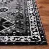 SAFAVIEH Area Rug 8×10 – Vintage Hamadan Collection – Large – Orange & Red, Oriental Traditional Persian Design, Non-Shedding & Easy Cleaning, Ideal for Living Room, Bedroom, Dining Space (VTH293P)(Grey/Black)