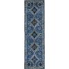 SAFAVIEH Area Rug 8×10 – Vintage Hamadan Collection – Large – Orange & Red, Oriental Traditional Persian Design, Non-Shedding & Easy Cleaning, Ideal for Living Room, Bedroom, Dining Space (VTH293P)(Blue/Black)