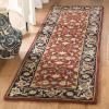 SAFAVIEH Area Rug 8×10 – Royalty Collection – Large – Rust & Navy, Handmade Wool, Traditional Oriental Design, Ideal for Living Room, Bedroom, Office, Dining Space (ROY256A)(Rust/Navy)