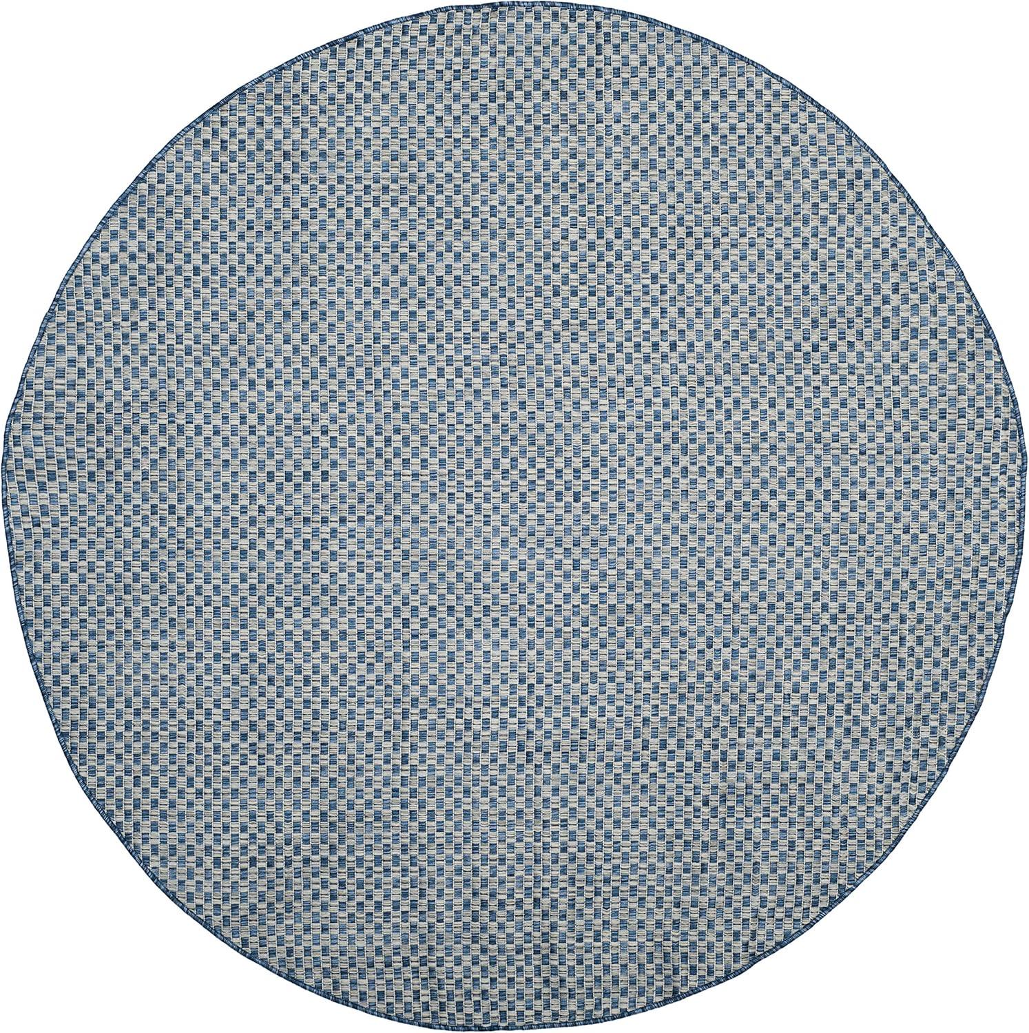 image:imageSAFAVIEH Washable Rug Outdoor Courtyard Collection 8 x 10 Light Blue amp Light Grey NonShedding amp Easy Cleaning Ideal for Patio Backyard Mudroom DIning Space CY865337121BlueLight Grey
