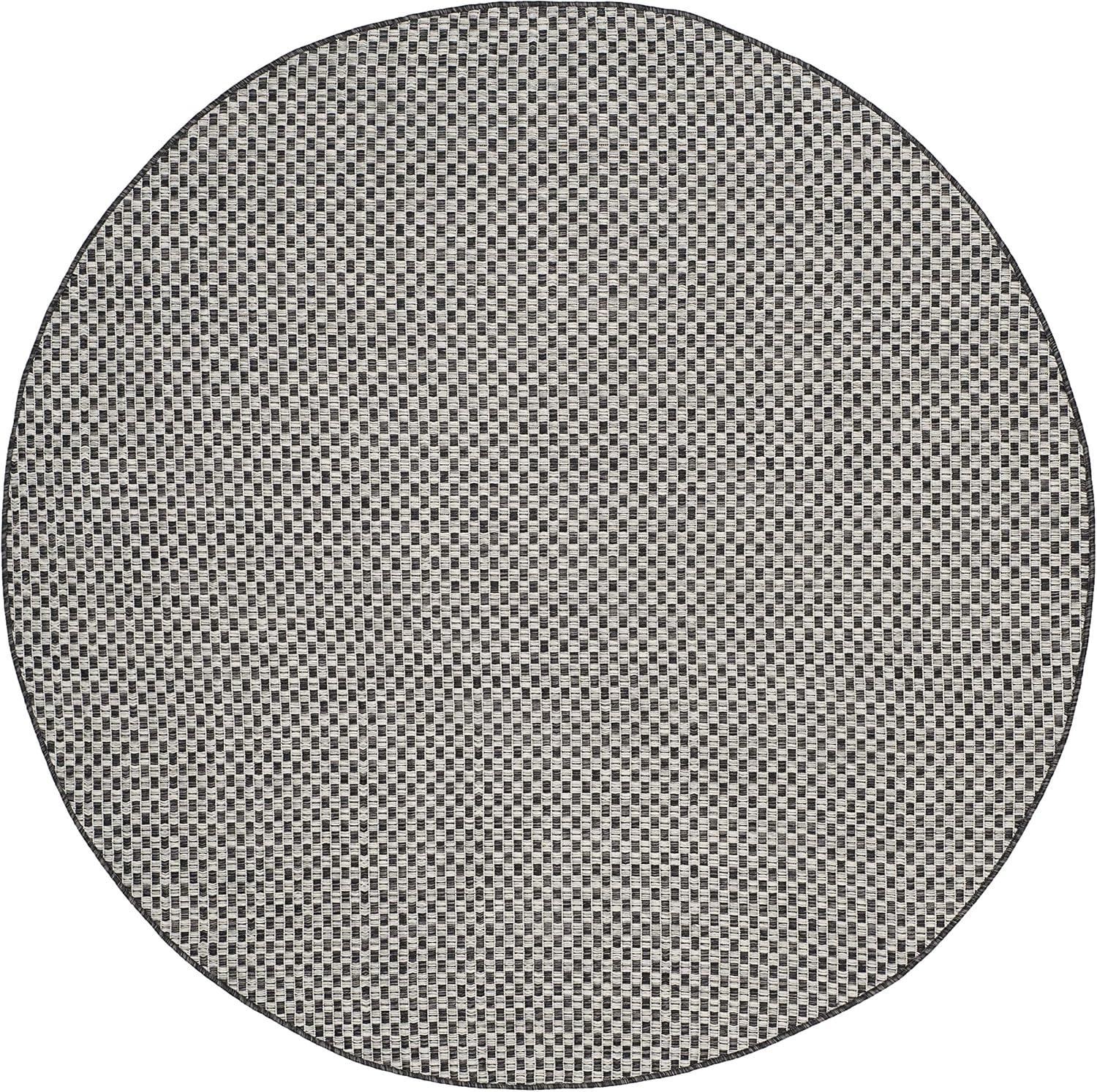image:imageSAFAVIEH Washable Rug Outdoor Courtyard Collection 8 x 10 Light Blue amp Light Grey NonShedding amp Easy Cleaning Ideal for Patio Backyard Mudroom DIning Space CY865337121BlackLight Grey