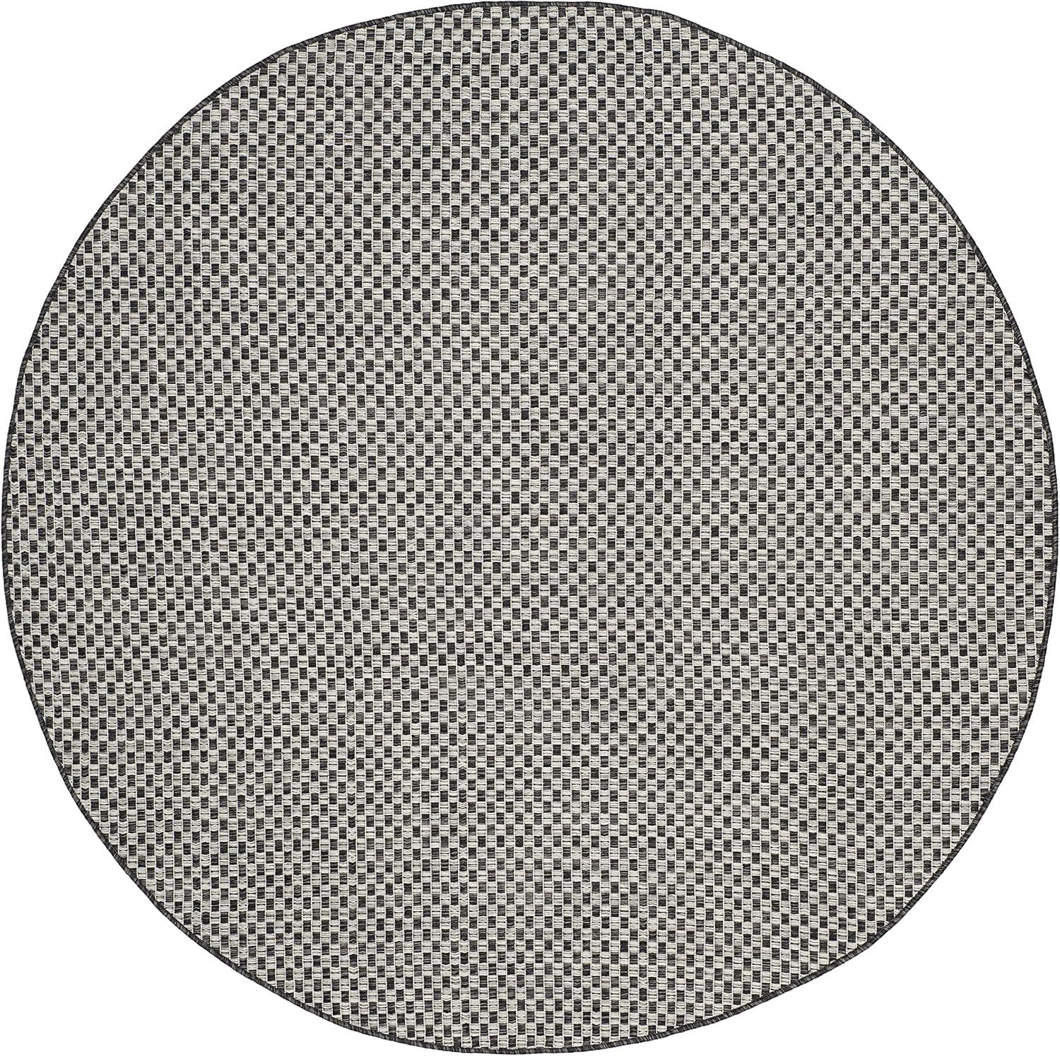 image:imageSAFAVIEH Washable Rug Outdoor Courtyard Collection 8 x 10 Light Blue amp Light Grey NonShedding amp Easy Cleaning Ideal for Patio Backyard Mudroom DIning Space CY865337121BlackLight Grey