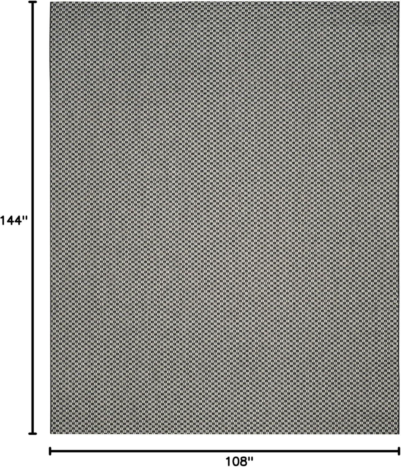 image:imageSAFAVIEH Washable Rug Outdoor Courtyard Collection 8 x 10 Light Blue amp Light Grey NonShedding amp Easy Cleaning Ideal for Patio Backyard Mudroom DIning Space CY865337121BlackLight Grey