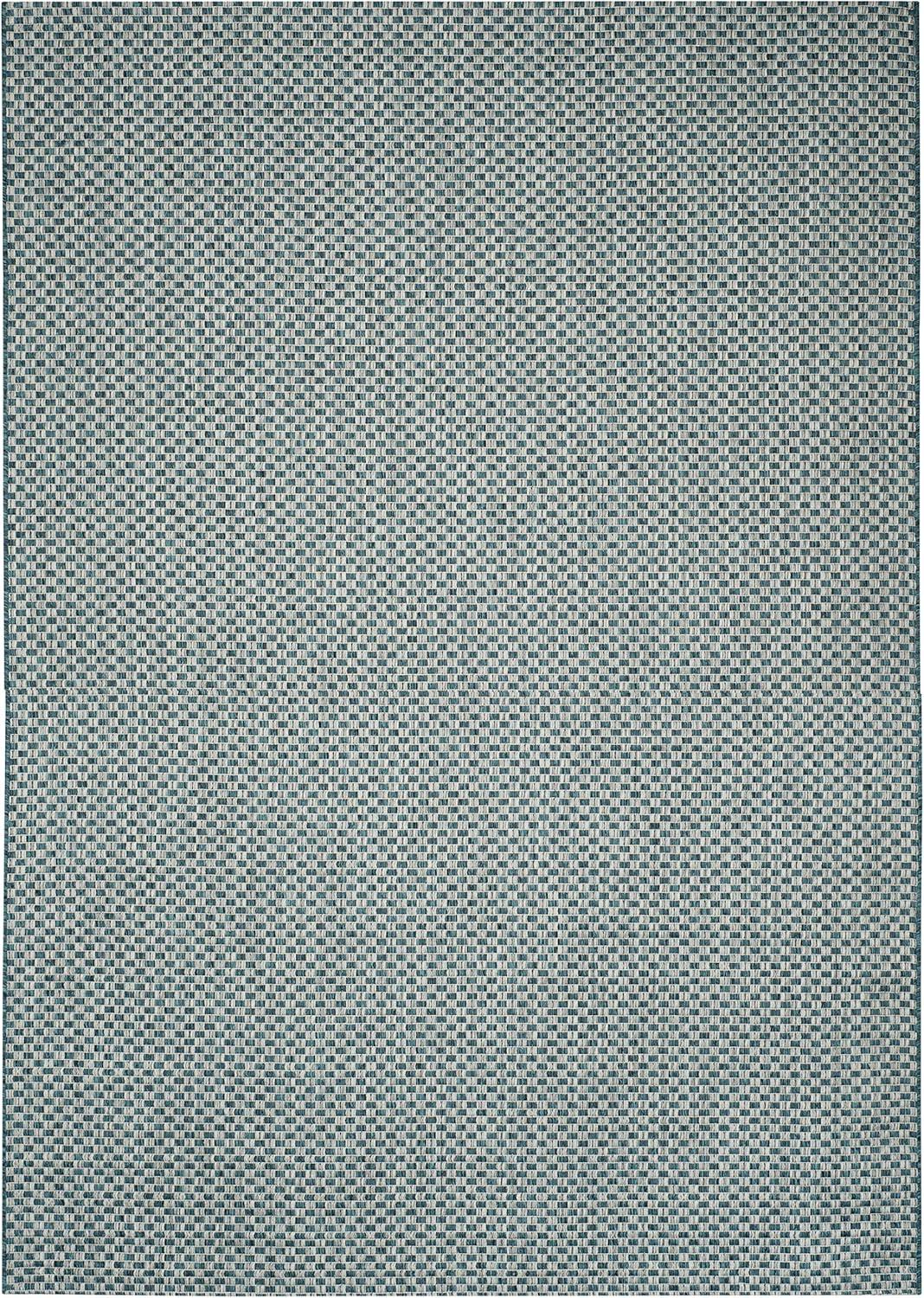 image:imageSAFAVIEH Washable Rug Outdoor Courtyard Collection 8 x 10 Light Blue amp Light Grey NonShedding amp Easy Cleaning Ideal for Patio Backyard Mudroom DIning Space CY865337121TurquoiseLight Grey