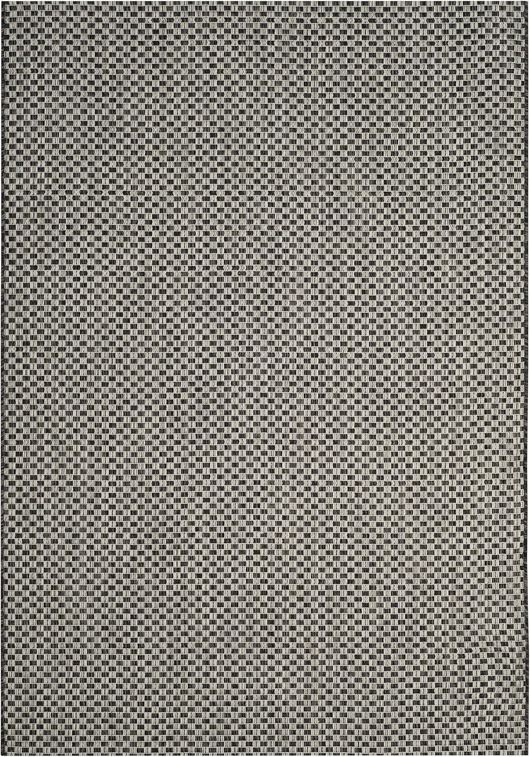 image:imageSAFAVIEH Washable Rug Outdoor Courtyard Collection 8 x 10 Light Blue amp Light Grey NonShedding amp Easy Cleaning Ideal for Patio Backyard Mudroom DIning Space CY865337121BlackLight Grey