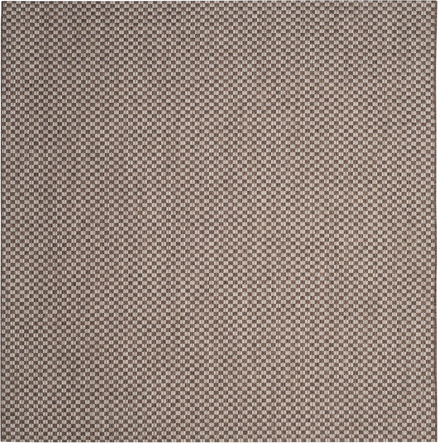 image:imageSAFAVIEH Washable Rug Outdoor Courtyard Collection 8 x 10 Light Blue amp Light Grey NonShedding amp Easy Cleaning Ideal for Patio Backyard Mudroom DIning Space CY865337121Light BrownLight Grey
