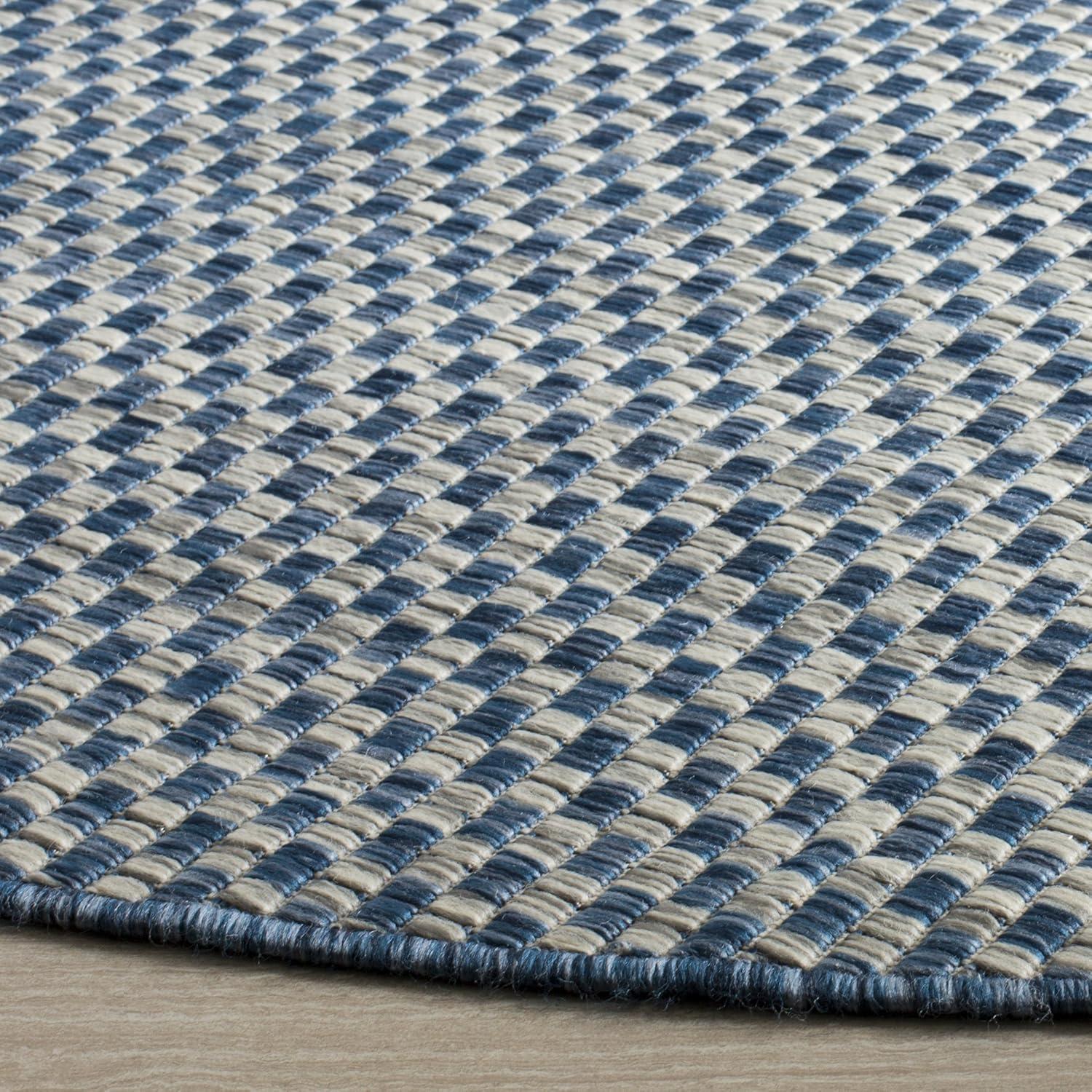image:imageSAFAVIEH Washable Rug Outdoor Courtyard Collection 8 x 10 Light Blue amp Light Grey NonShedding amp Easy Cleaning Ideal for Patio Backyard Mudroom DIning Space CY865337121BlueLight Grey