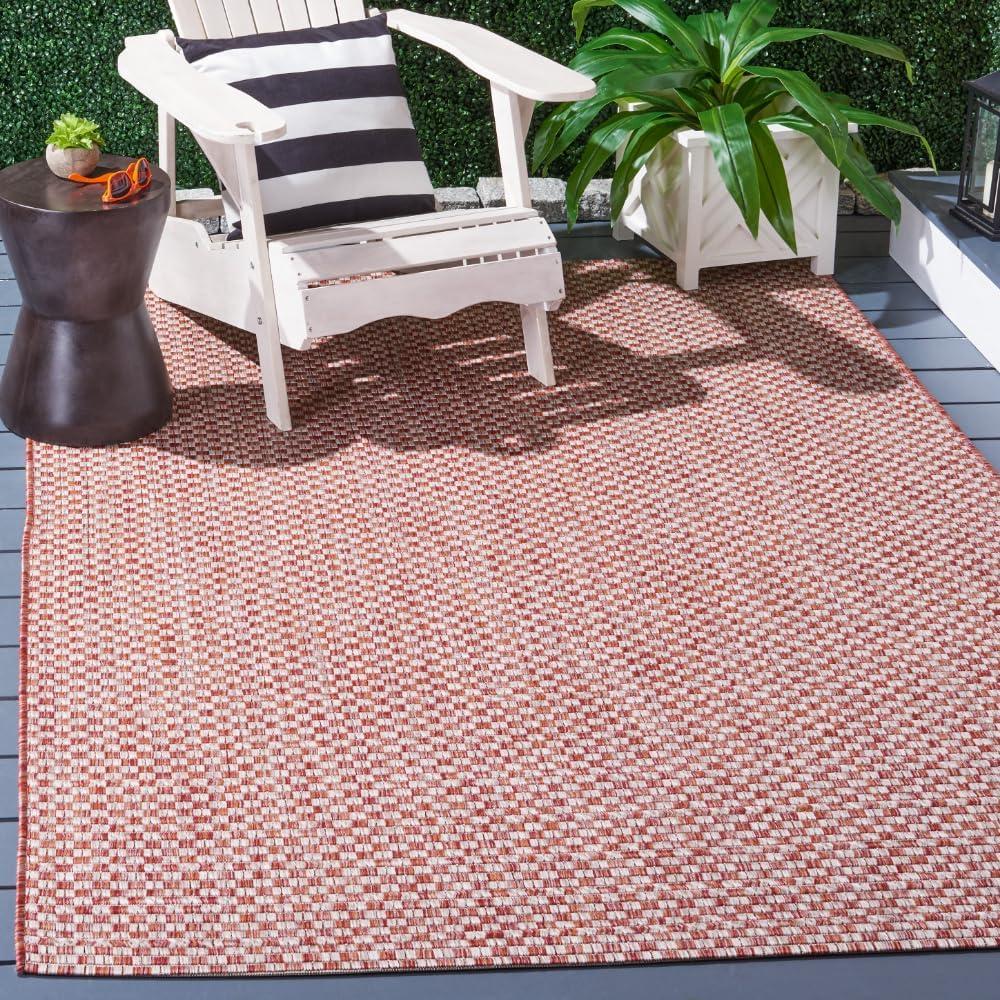 image:imageSAFAVIEH Washable Rug Outdoor Courtyard Collection 8 x 10 Light Blue amp Light Grey NonShedding amp Easy Cleaning Ideal for Patio Backyard Mudroom DIning Space CY865337121RustLight Grey