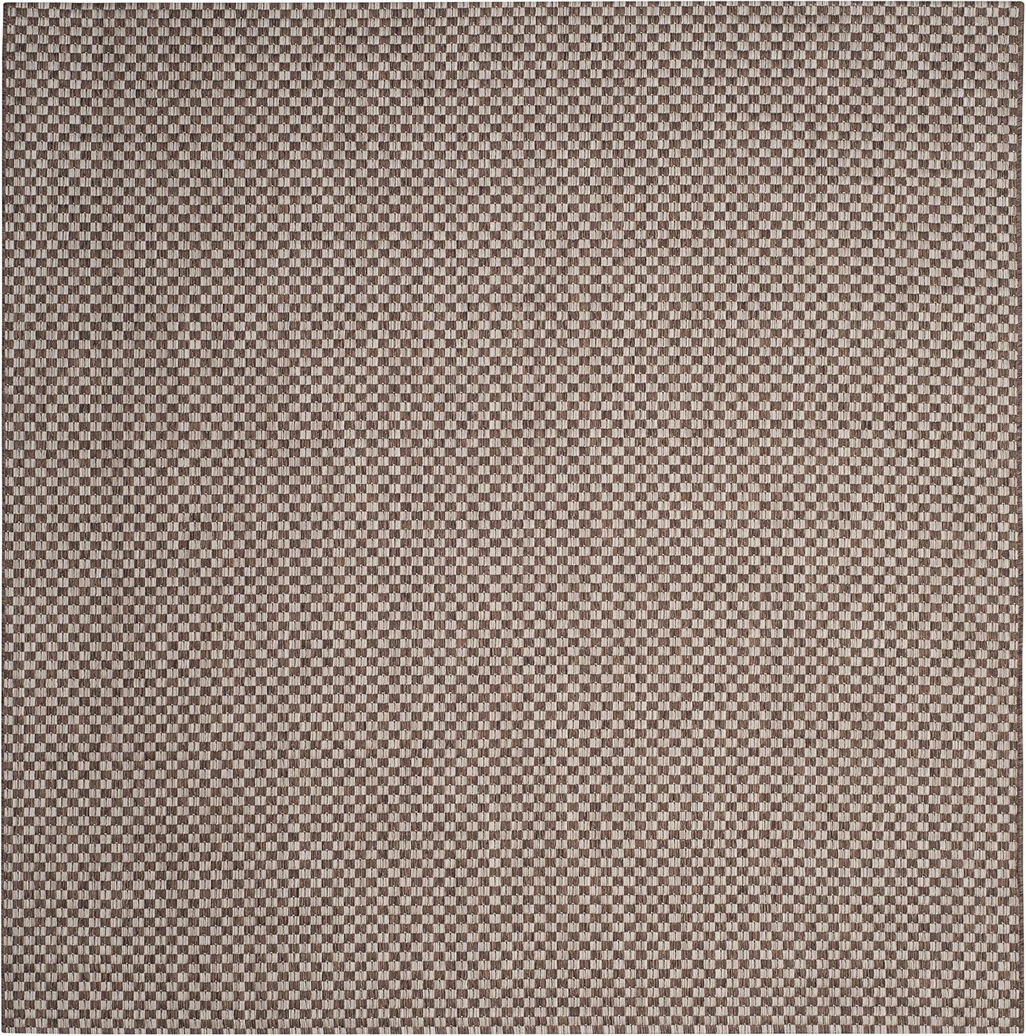 image:imageSAFAVIEH Washable Rug Outdoor Courtyard Collection 8 x 10 Light Blue amp Light Grey NonShedding amp Easy Cleaning Ideal for Patio Backyard Mudroom DIning Space CY865337121Light BrownLight Grey