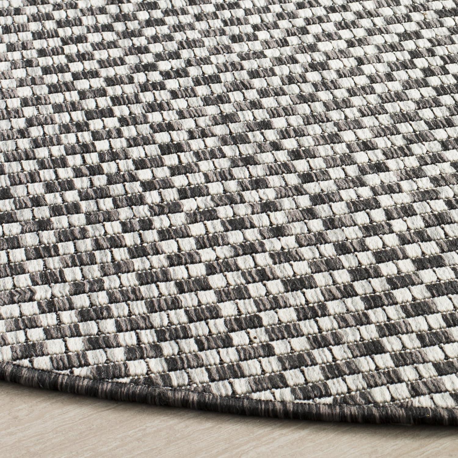 image:imageSAFAVIEH Washable Rug Outdoor Courtyard Collection 8 x 10 Light Blue amp Light Grey NonShedding amp Easy Cleaning Ideal for Patio Backyard Mudroom DIning Space CY865337121BlackLight Grey