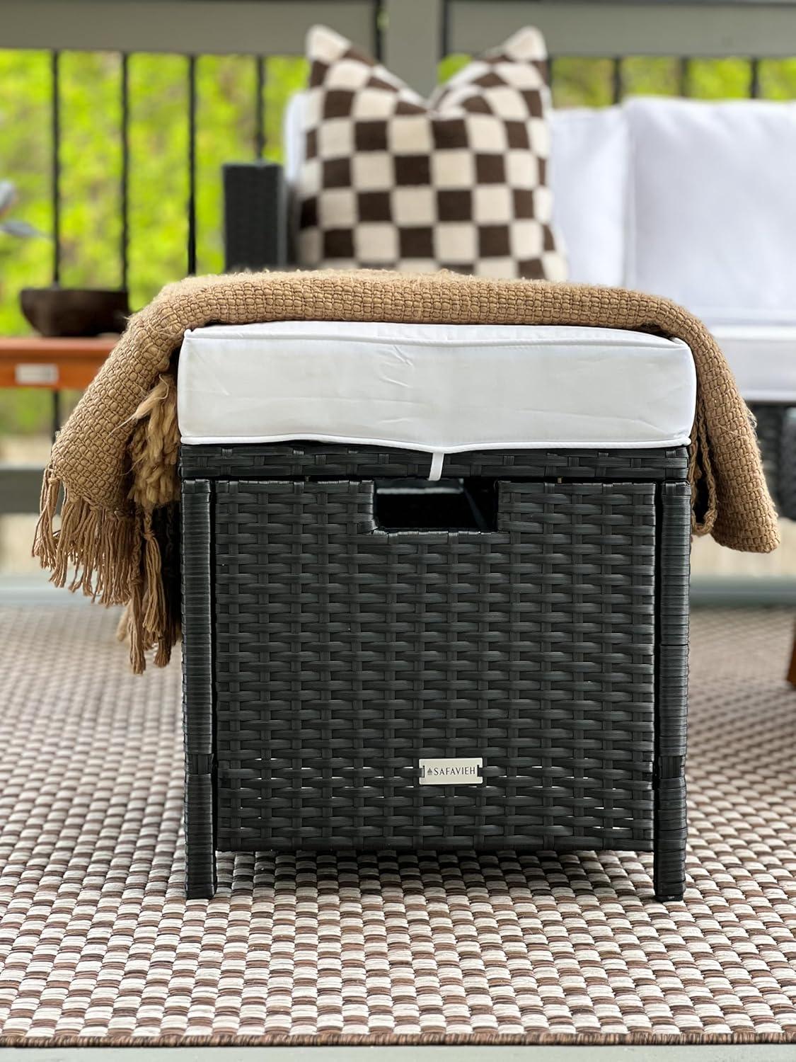 image:imageSAFAVIEH Washable Rug Outdoor Courtyard Collection 8 x 10 Light Blue amp Light Grey NonShedding amp Easy Cleaning Ideal for Patio Backyard Mudroom DIning Space CY865337121Light BrownLight Grey