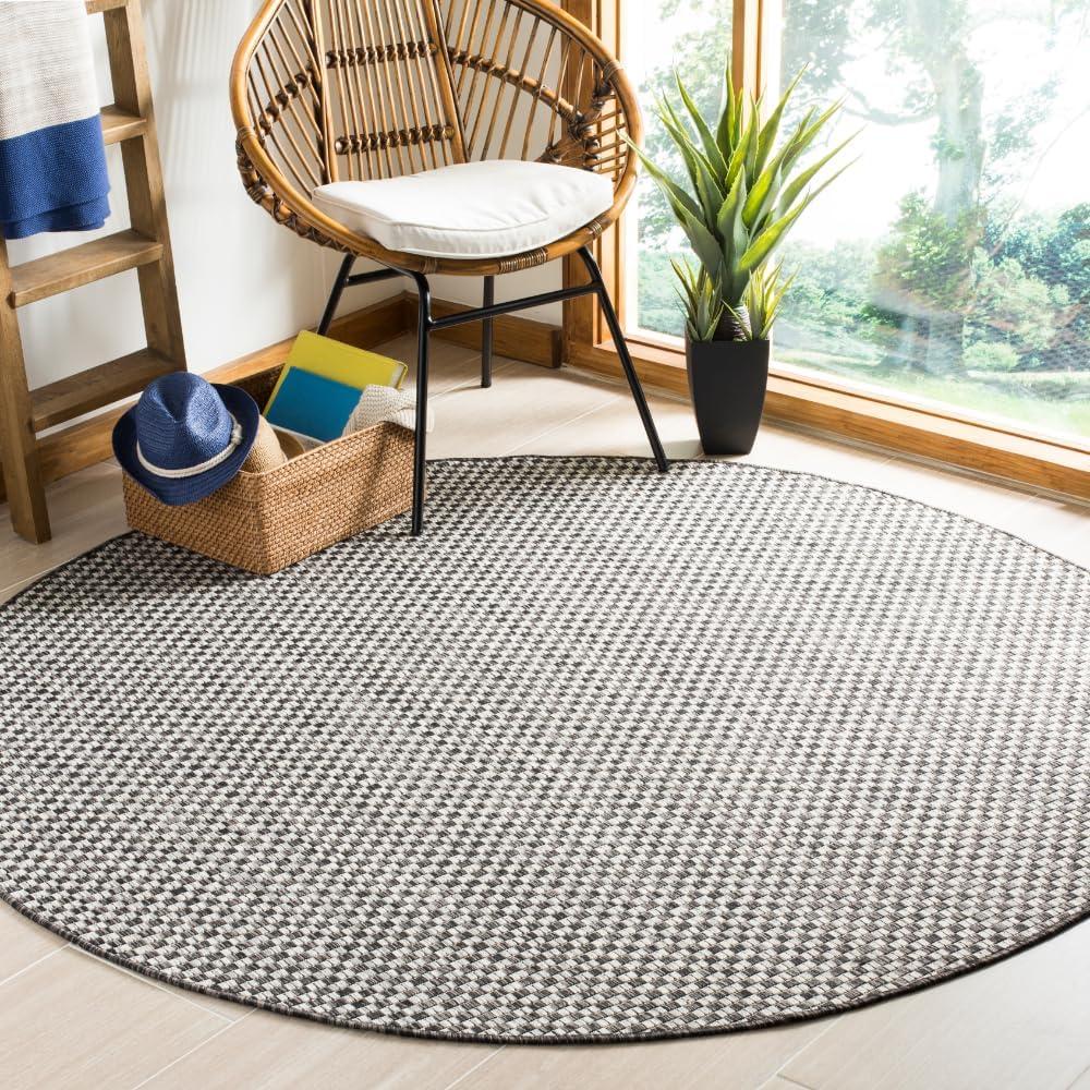 image:imageSAFAVIEH Washable Rug Outdoor Courtyard Collection 8 x 10 Light Blue amp Light Grey NonShedding amp Easy Cleaning Ideal for Patio Backyard Mudroom DIning Space CY865337121BlackLight Grey
