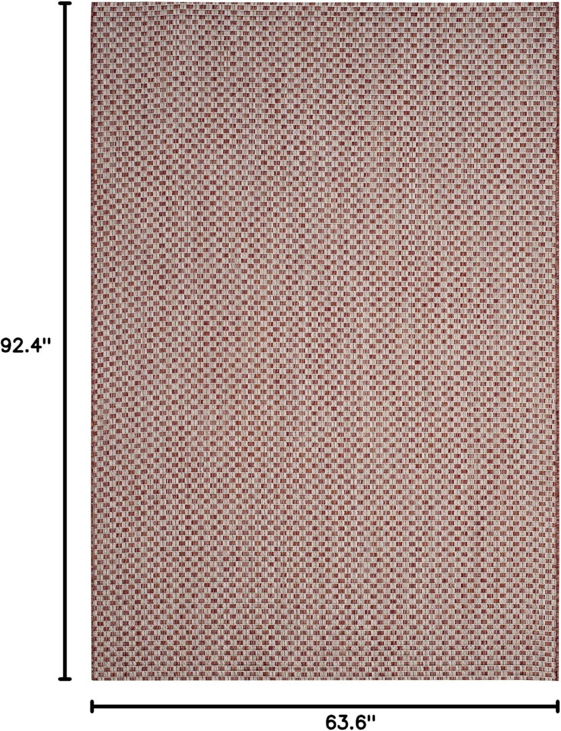 image:imageSAFAVIEH Washable Rug Outdoor Courtyard Collection 8 x 10 Light Blue amp Light Grey NonShedding amp Easy Cleaning Ideal for Patio Backyard Mudroom DIning Space CY865337121RustLight Grey