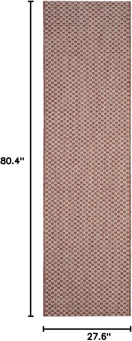 image:imageSAFAVIEH Washable Rug Outdoor Courtyard Collection 8 x 10 Light Blue amp Light Grey NonShedding amp Easy Cleaning Ideal for Patio Backyard Mudroom DIning Space CY865337121RustLight Grey