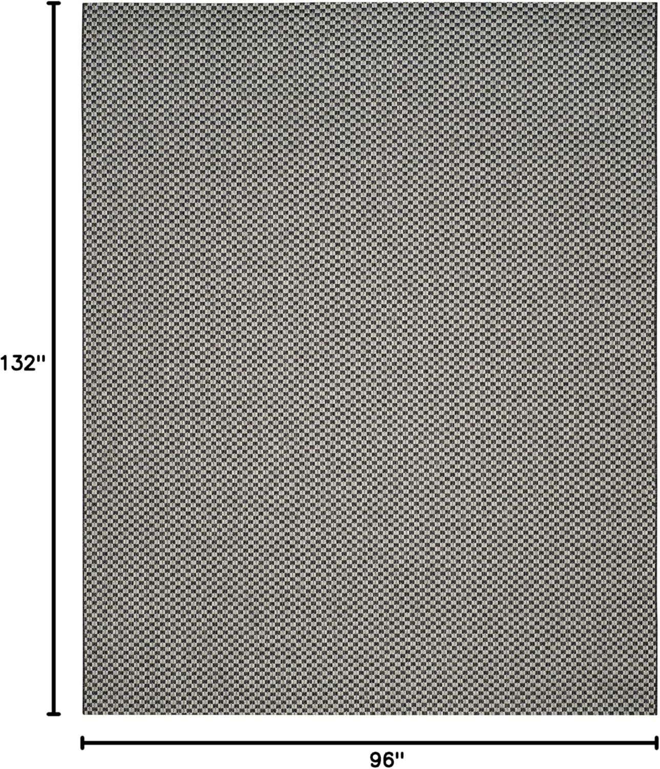 image:imageSAFAVIEH Washable Rug Outdoor Courtyard Collection 8 x 10 Light Blue amp Light Grey NonShedding amp Easy Cleaning Ideal for Patio Backyard Mudroom DIning Space CY865337121BlackLight Grey