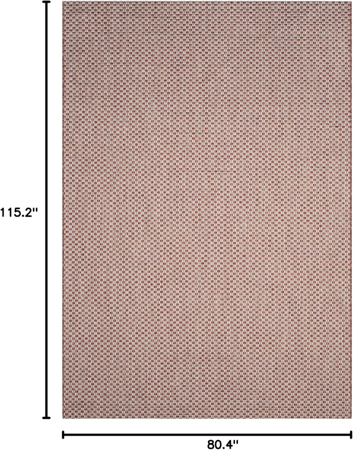 image:imageSAFAVIEH Washable Rug Outdoor Courtyard Collection 8 x 10 Light Blue amp Light Grey NonShedding amp Easy Cleaning Ideal for Patio Backyard Mudroom DIning Space CY865337121RustLight Grey