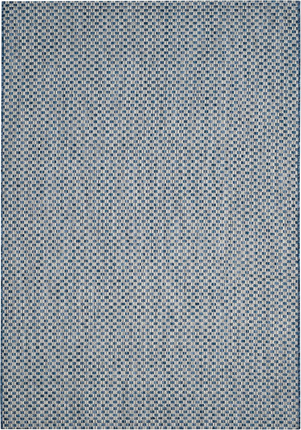 image:imageSAFAVIEH Washable Rug Outdoor Courtyard Collection 8 x 10 Light Blue amp Light Grey NonShedding amp Easy Cleaning Ideal for Patio Backyard Mudroom DIning Space CY865337121BlueLight Grey