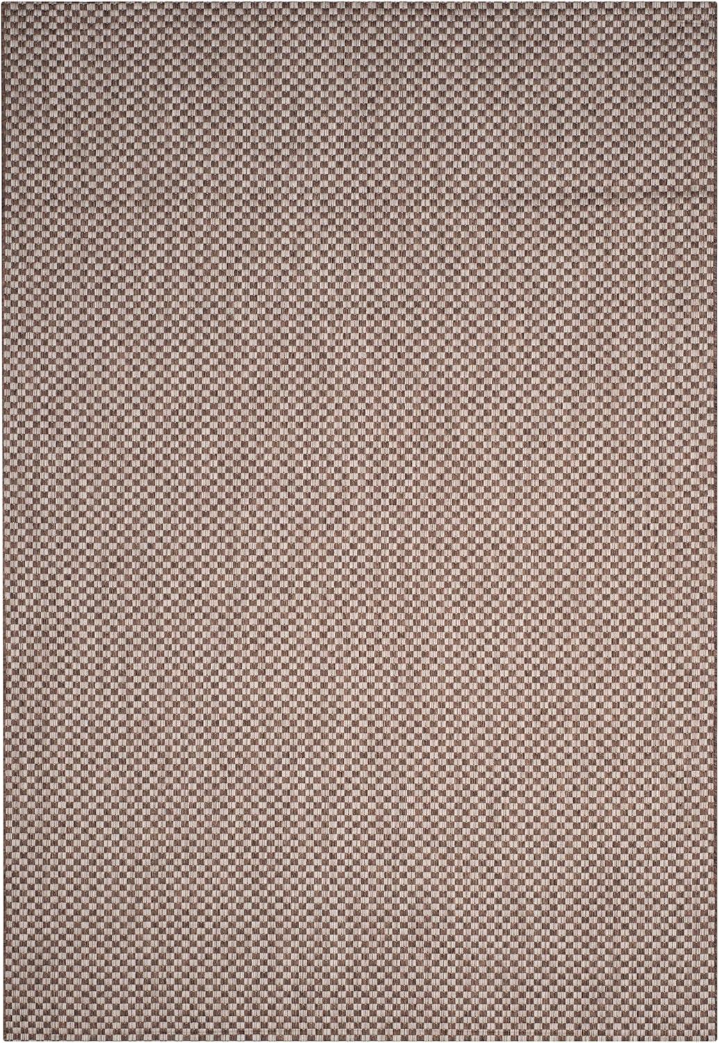 image:imageSAFAVIEH Washable Rug Outdoor Courtyard Collection 8 x 10 Light Blue amp Light Grey NonShedding amp Easy Cleaning Ideal for Patio Backyard Mudroom DIning Space CY865337121Light BrownLight Grey