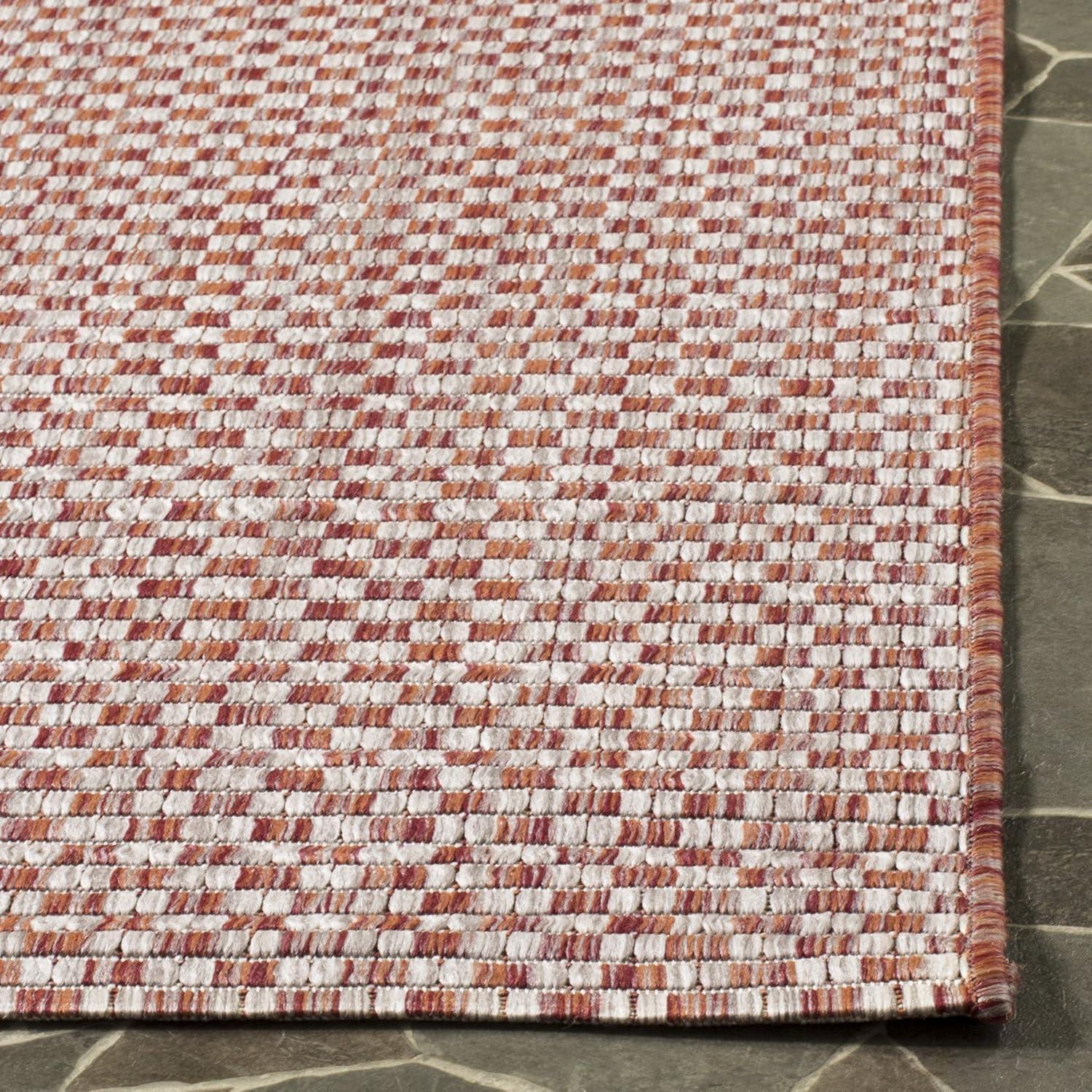 image:imageSAFAVIEH Washable Rug Outdoor Courtyard Collection 8 x 10 Light Blue amp Light Grey NonShedding amp Easy Cleaning Ideal for Patio Backyard Mudroom DIning Space CY865337121RustLight Grey