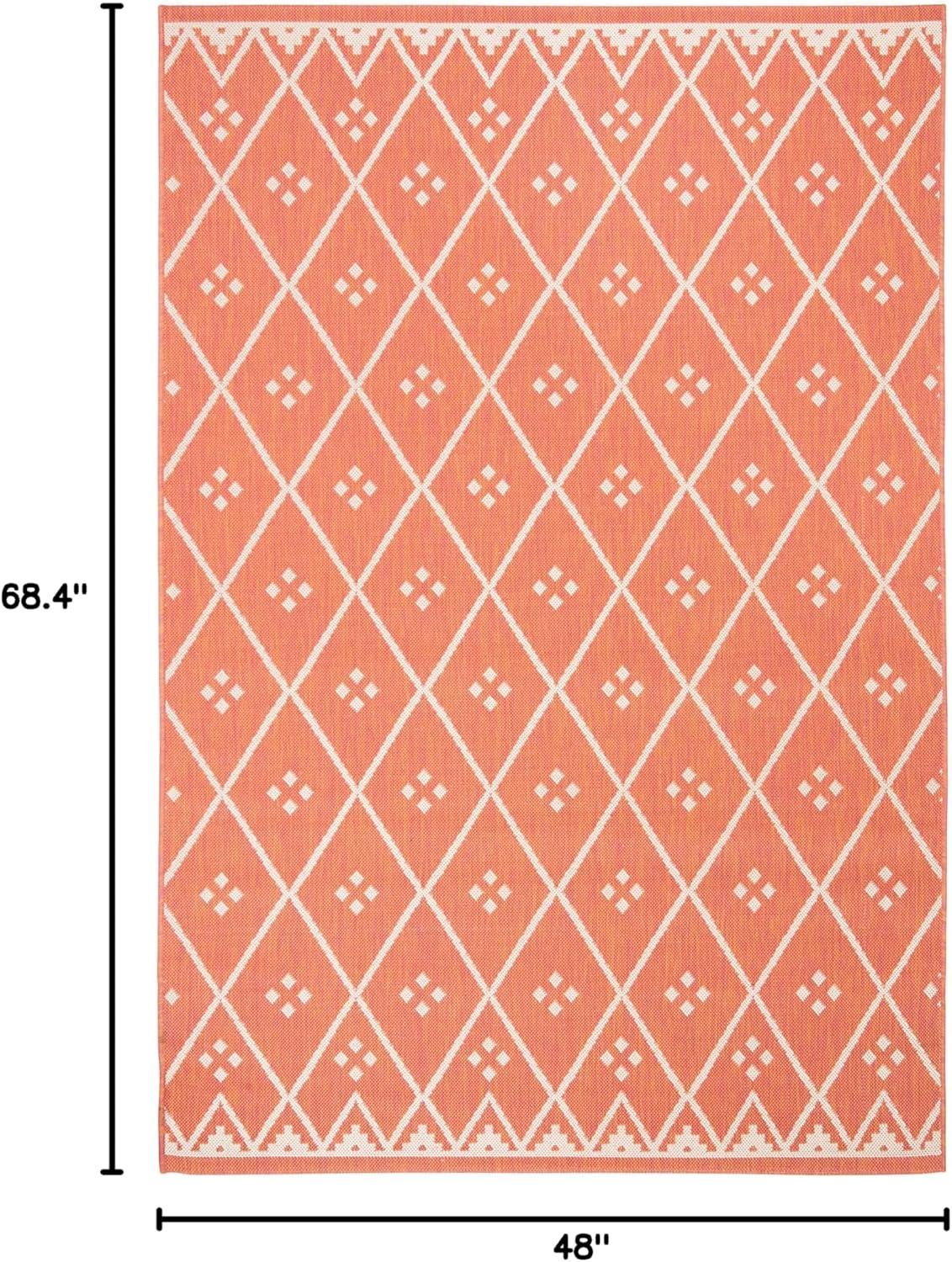image:imageSAFAVIEH Washable Rug Outdoor Courtyard Collection 9 x 12 Terracotta amp Light Beige NonShedding amp Easy Cleaning Ideal for Patio Backyard Mudroom CY6303231TerracottaLight Beige