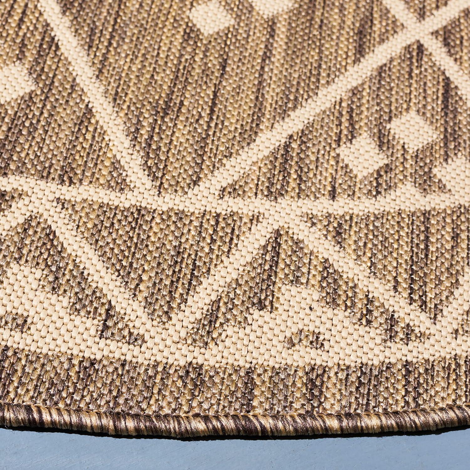 image:imageSAFAVIEH Washable Rug Outdoor Courtyard Collection 9 x 12 Terracotta amp Light Beige NonShedding amp Easy Cleaning Ideal for Patio Backyard Mudroom CY6303231BrownLight Beige