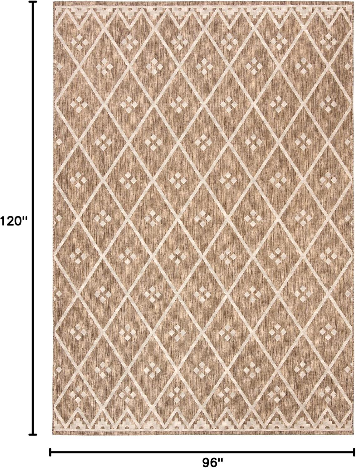image:imageSAFAVIEH Washable Rug Outdoor Courtyard Collection 9 x 12 Terracotta amp Light Beige NonShedding amp Easy Cleaning Ideal for Patio Backyard Mudroom CY6303231BrownLight Beige