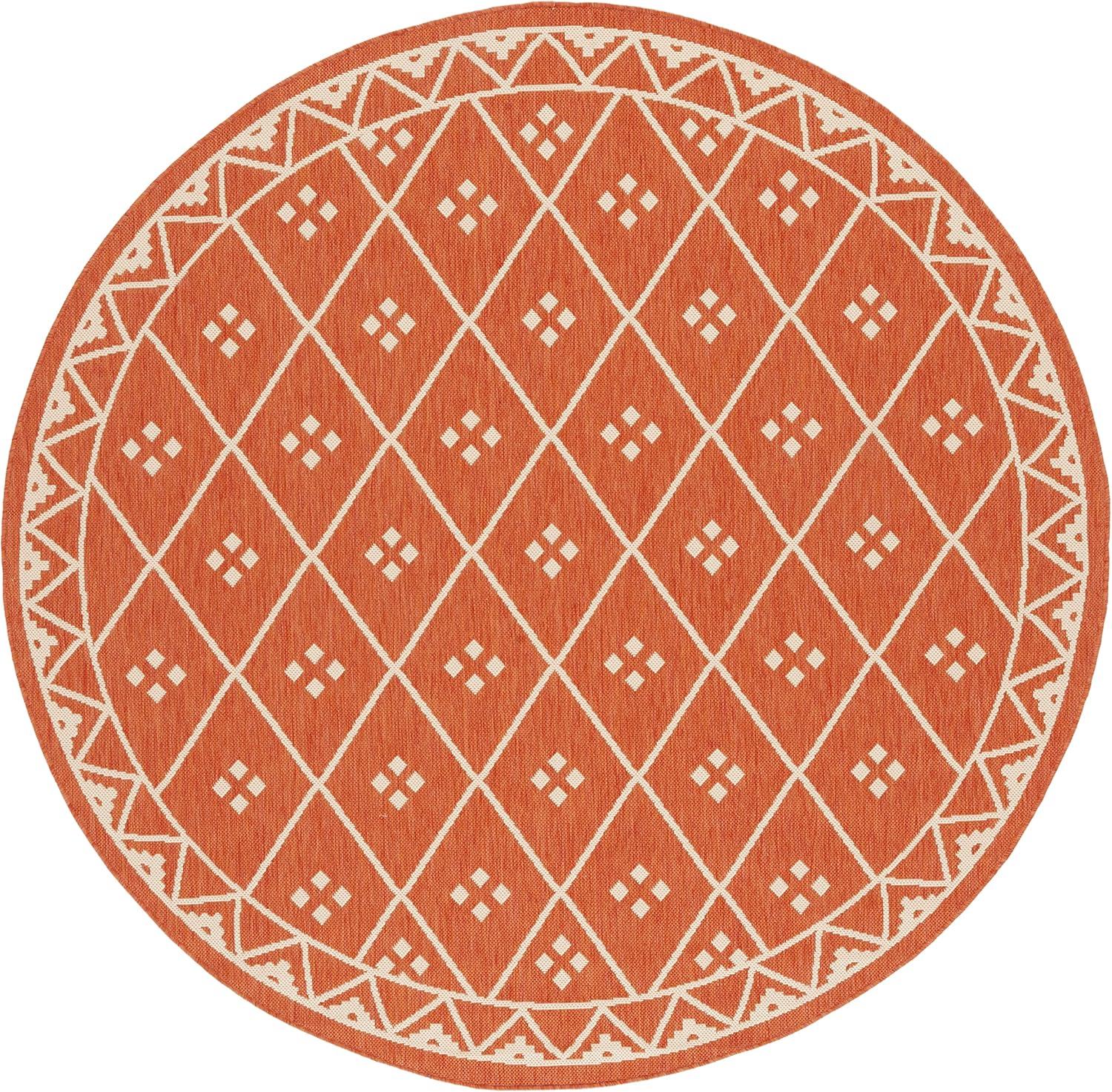 image:imageSAFAVIEH Washable Rug Outdoor Courtyard Collection 9 x 12 Terracotta amp Light Beige NonShedding amp Easy Cleaning Ideal for Patio Backyard Mudroom CY6303231TerracottaLight Beige
