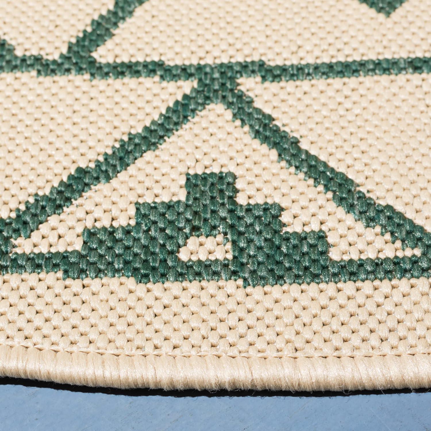 image:imageSAFAVIEH Washable Rug Outdoor Courtyard Collection 9 x 12 Terracotta amp Light Beige NonShedding amp Easy Cleaning Ideal for Patio Backyard Mudroom CY6303231BeigeGreen