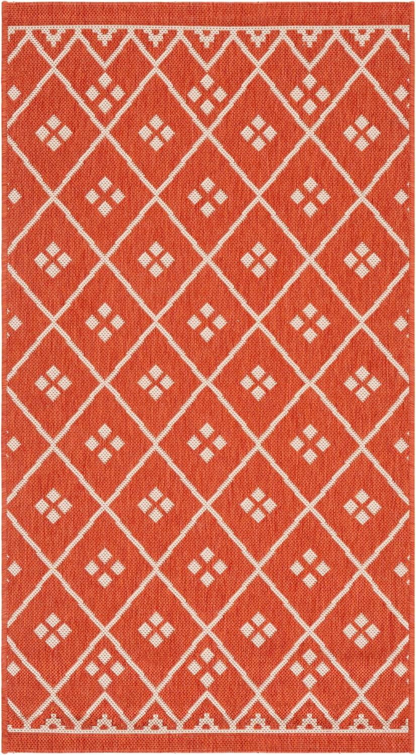 image:imageSAFAVIEH Washable Rug Outdoor Courtyard Collection 9 x 12 Terracotta amp Light Beige NonShedding amp Easy Cleaning Ideal for Patio Backyard Mudroom CY6303231TerracottaLight Beige