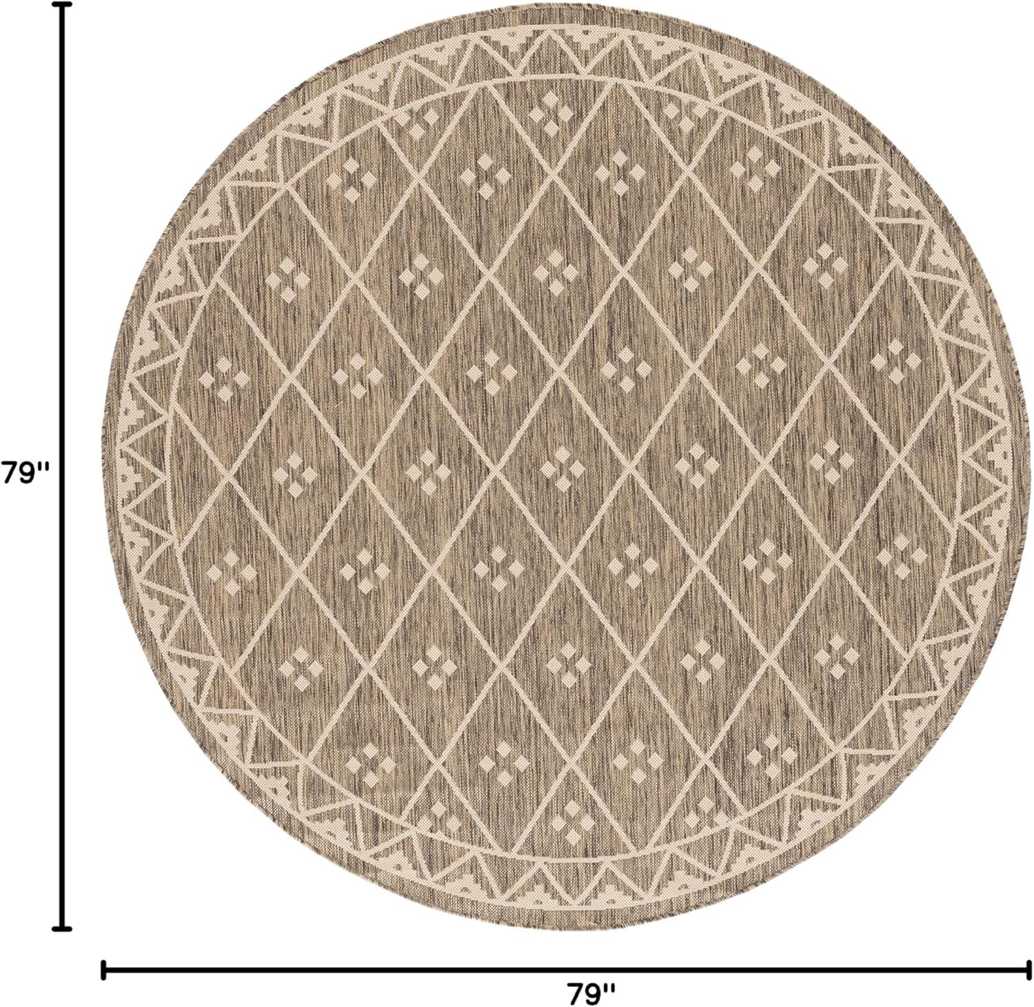 image:imageSAFAVIEH Washable Rug Outdoor Courtyard Collection 9 x 12 Terracotta amp Light Beige NonShedding amp Easy Cleaning Ideal for Patio Backyard Mudroom CY6303231BrownLight Beige