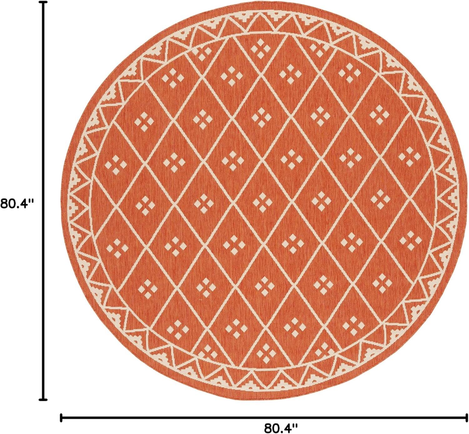 image:imageSAFAVIEH Washable Rug Outdoor Courtyard Collection 9 x 12 Terracotta amp Light Beige NonShedding amp Easy Cleaning Ideal for Patio Backyard Mudroom CY6303231TerracottaLight Beige