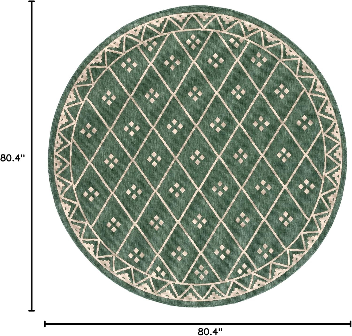 image:imageSAFAVIEH Washable Rug Outdoor Courtyard Collection 9 x 12 Terracotta amp Light Beige NonShedding amp Easy Cleaning Ideal for Patio Backyard Mudroom CY6303231Dark GreenBeige
