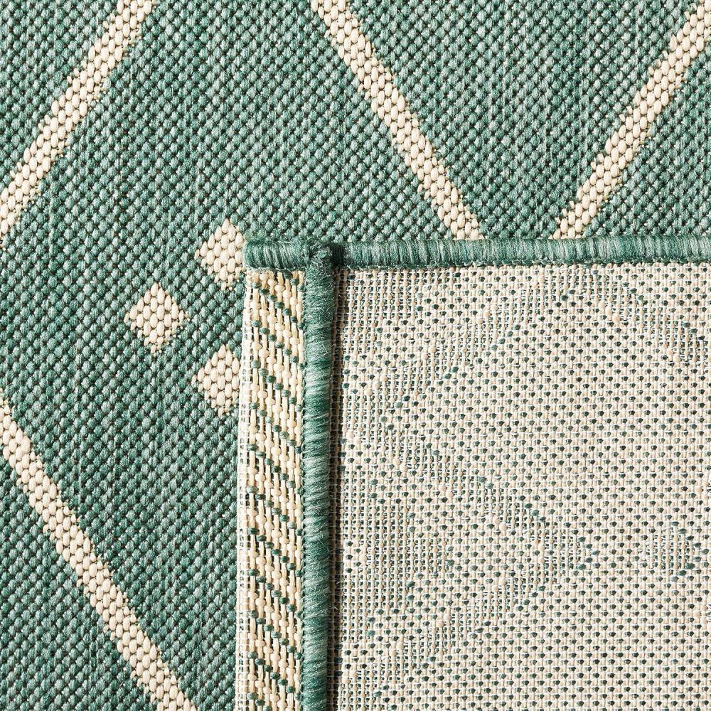 image:imageSAFAVIEH Washable Rug Outdoor Courtyard Collection 9 x 12 Terracotta amp Light Beige NonShedding amp Easy Cleaning Ideal for Patio Backyard Mudroom CY6303231Dark GreenBeige