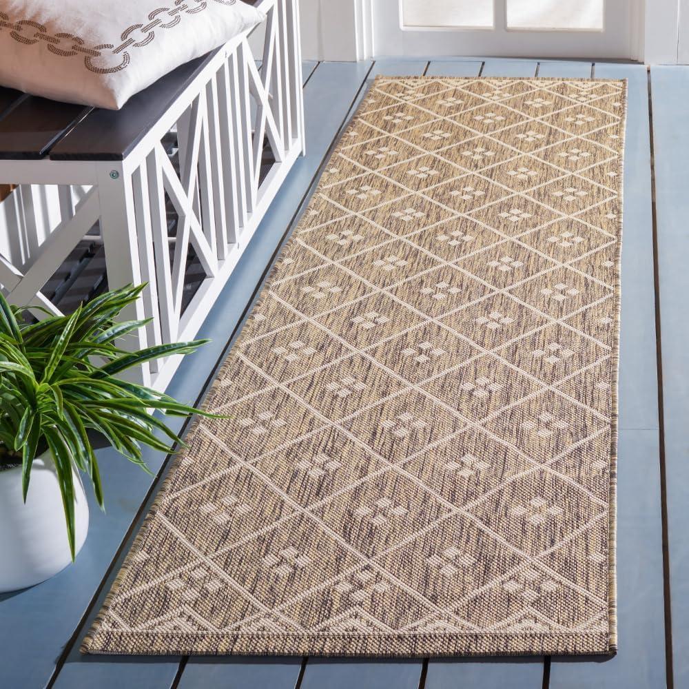 image:imageSAFAVIEH Washable Rug Outdoor Courtyard Collection 9 x 12 Terracotta amp Light Beige NonShedding amp Easy Cleaning Ideal for Patio Backyard Mudroom CY6303231BrownLight Beige