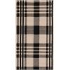 SAFAVIEH Washable Rug Outdoor Courtyard Collection – 6′ x 8′, Red & Bone, Plaid Pattern, Non-Shedding & Easy Cleaning, Ideal for Patio, Entryway, Mudroom, Hallway, Kitchen (CY6201-238)(Black/Bone)