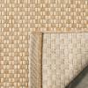 SAFAVIEH Washable Rug Outdoor Courtyard Collection – 8′ x 10′, Light Blue & Light Grey, Non-Shedding & Easy Cleaning, Ideal for Patio, Backyard, Mudroom, DIning Space (CY8653-37121)(Natural/Cream)