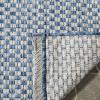 SAFAVIEH Washable Rug Outdoor Courtyard Collection – 8′ x 10′, Light Blue & Light Grey, Non-Shedding & Easy Cleaning, Ideal for Patio, Backyard, Mudroom, DIning Space (CY8653-37121)(Blue/Light Grey)