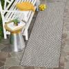 SAFAVIEH Washable Rug Outdoor Courtyard Collection – 8′ x 10′, Light Blue & Light Grey, Non-Shedding & Easy Cleaning, Ideal for Patio, Backyard, Mudroom, DIning Space (CY8653-37121)(Black/Light Grey)