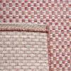 SAFAVIEH Washable Rug Outdoor Courtyard Collection – 8′ x 10′, Light Blue & Light Grey, Non-Shedding & Easy Cleaning, Ideal for Patio, Backyard, Mudroom, DIning Space (CY8653-37121)(Rust/Light Grey)