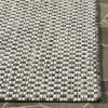 SAFAVIEH Washable Rug Outdoor Courtyard Collection – 8′ x 10′, Light Blue & Light Grey, Non-Shedding & Easy Cleaning, Ideal for Patio, Backyard, Mudroom, DIning Space (CY8653-37121)(Black/Light Grey)